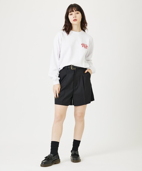 MILKFED.（ミルクフェド）の「CHILLIN L/S TEE（Tシャツ/カットソー・レディース・ライトブルー/ホワイト/ブラック・M/L）」の5枚目の写真