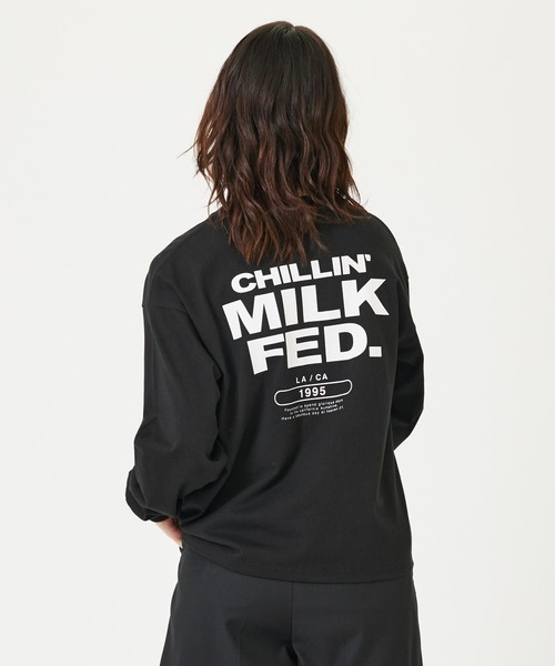 MILKFED.（ミルクフェド）の「CHILLIN L/S TEE（Tシャツ/カットソー・レディース・ライトブルー/ホワイト/ブラック・M/L）」の12枚目の写真