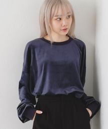 WHIMSIC | 【UNISEX】ベロアロングスリーブTシャツ(Tシャツ/カットソー)