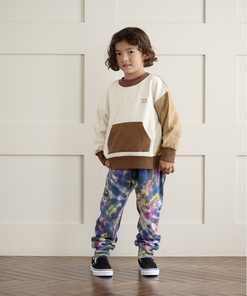 BIG FIELD（ビッグフィールド）の「タイダイスウェットパンツ（80～150cm）（スウェットパンツ・キッズ・オレンジ/ブルー・100/140/130/110/90/150/80/120/95）」の11枚目の写真