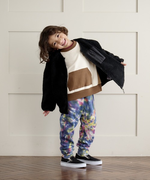 BIG FIELD（ビッグフィールド）の「タイダイスウェットパンツ（80～150cm）（スウェットパンツ・キッズ・オレンジ/ブルー・100/140/130/110/90/150/80/120/95）」の12枚目の写真