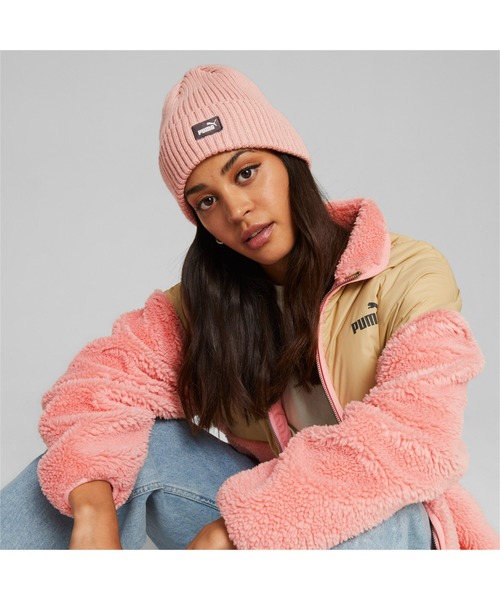 PUMA(プーマ)の「PUMA プーマ ユニセックス プーマ クラシック カフ ビーニー(ニットキャップ/ビーニー・メンズ・サンドベージュ/ブラック/ピンク・フリー)」の12枚目の写真