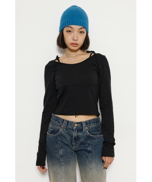 LAGUA GEM | ASYMMETRY CUT トップス (Tシャツ・カットソー(半袖