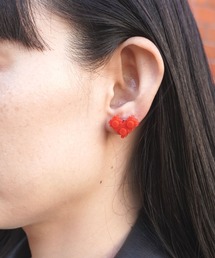 misto accessories（ミストアクセサリーズ）の「ブロックハートピアス（ピアス（両耳用））」