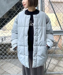 LEPSIM | ノーカラーワイド中綿ジャケット　983923(その他アウター)