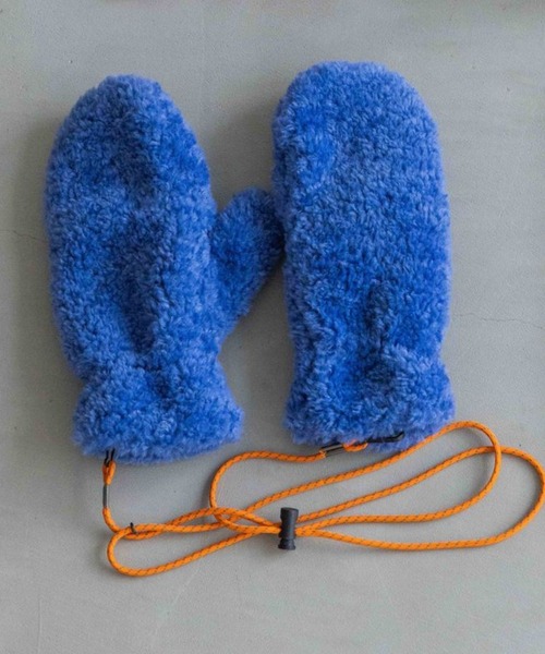 LOWRYS FARM(ローリーズファーム)の「コードツキフェイクファーミトン 976432(手袋・レディース・イエロー/ブルー/アイボリー・FREE)」の3枚目の写真