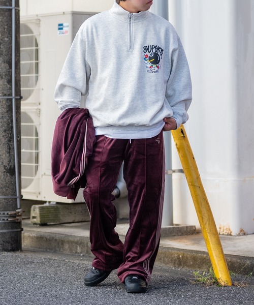 JOHN'S CLOSET(ジョンズクローゼット)の「【13 サイドライン ワンポイント刺繍 ベロアトラックパンツ(その他パンツ・メンズ・ブラウン/ホワイト/ワイン/ブラック・LARGE/MEDIUM)」の22枚目の写真