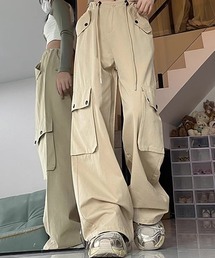 YUGA ハイウエストカーゴパンツ
