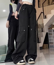 YUGA ハイウエストカーゴパンツ