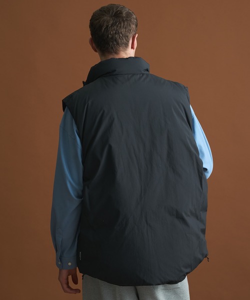 高機能 / 650FP〉PERTEX リラックスダウンベスト / 撥水 / 透湿性