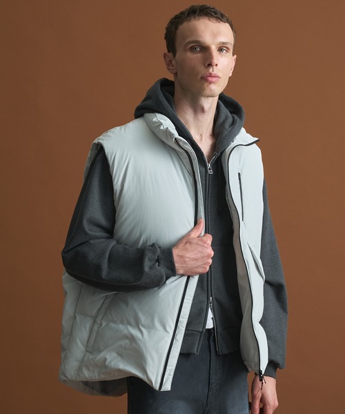 セール】〈高機能 / 650FP〉PERTEX リラックスダウンベスト / 撥水