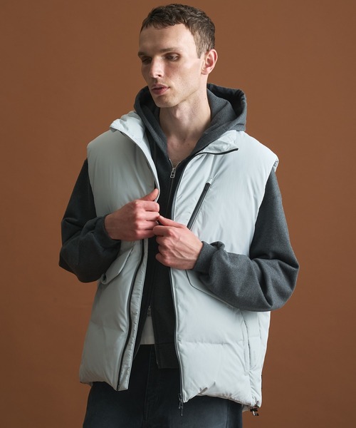 セール】〈高機能 / 650FP〉PERTEX リラックスダウンベスト / 撥水