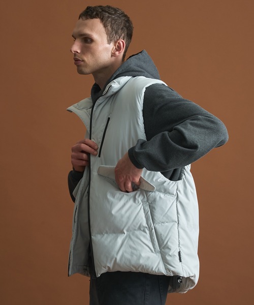 セール】〈高機能 / 650FP〉PERTEX リラックスダウンベスト / 撥水