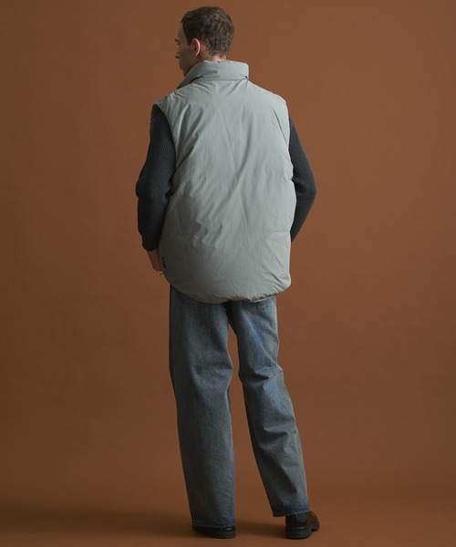 高機能 / 650FP〉PERTEX リラックスダウンベスト / 撥水 / 透湿性