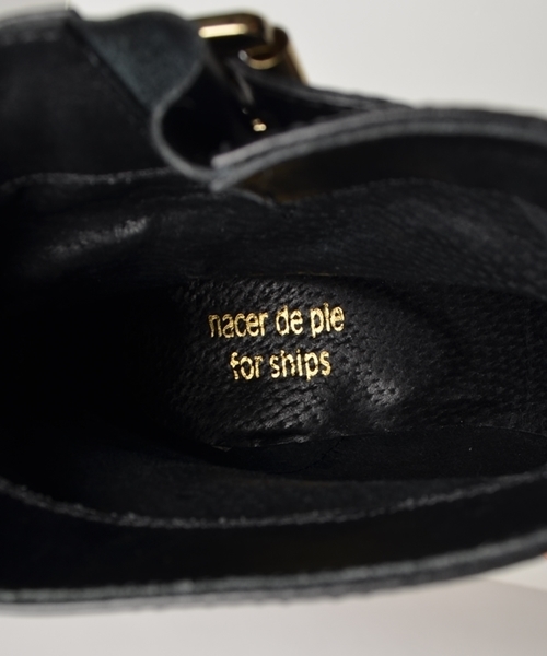 SHIPS for women（シップスフォーウィメン）の「nacer de pie:ショートエンジニアブーツ◇（ブーツ・レディース・ブラック・37/38/35/36）」の8枚目の写真