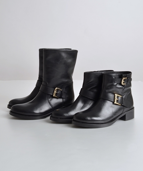 SHIPS for women（シップスフォーウィメン）の「nacer de pie:ショートエンジニアブーツ◇（ブーツ・レディース・ブラック・37/38/35/36）」の9枚目の写真