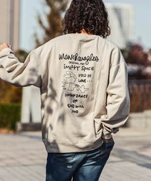 【WEB・直営店限定】MARK GONZALES ARTWORK COLLECTION(マーク ゴンザレス)バックプリントクルーネックプルオーバー 3type 5colors
