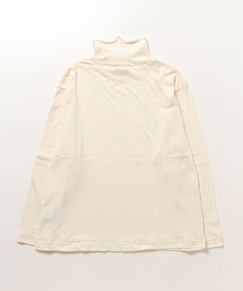 vent blanc(ヴァンブラン)の「VENT BLANC :コットン ハイネックトップス(Tシャツ/カットソー・レディース・ナチュラル/チャコールグレー/グレー/アイボリー/ブラウン・FREE)」の6枚目の写真