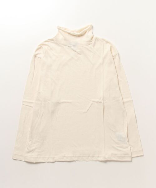 vent blanc(ヴァンブラン)の「VENT BLANC :コットン ハイネックトップス(Tシャツ/カットソー・レディース・ナチュラル/チャコールグレー/グレー/アイボリー/ブラウン・FREE)」の13枚目の写真