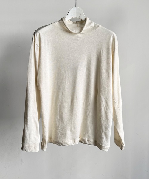 vent blanc(ヴァンブラン)の「VENT BLANC :コットン ハイネックトップス(Tシャツ/カットソー・レディース・ナチュラル/チャコールグレー/グレー/アイボリー/ブラウン・FREE)」の12枚目の写真
