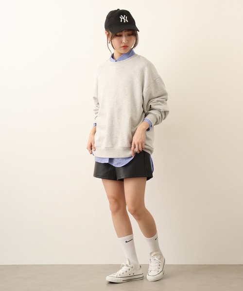Blasty(ブラスティー)の「BLASTY レザーショートパンツ(その他パンツ・レディース・ブラウン/ホワイト系/ブラック・F)」の6枚目の写真