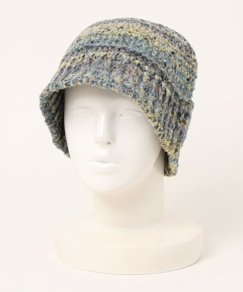 kutir(クティール)の「グラデニットバケハ(ハット・レディース・グリーン系その他・FREE)」の4枚目の写真