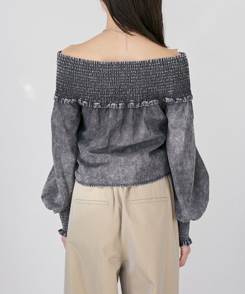 VIS(ビス)の「デニムライククロスシャーリングブラウス(シャツ/ブラウス・レディース・ブルー系その他4/スミクロ・FREE)」の19枚目の写真