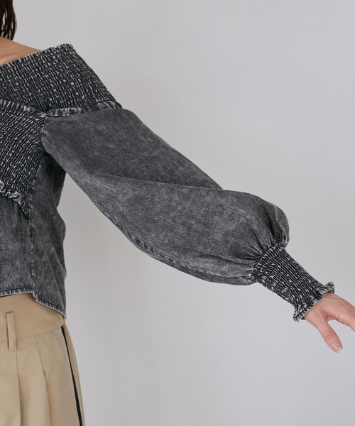 VIS(ビス)の「デニムライククロスシャーリングブラウス(シャツ/ブラウス・レディース・ブルー系その他4/スミクロ・FREE)」の21枚目の写真