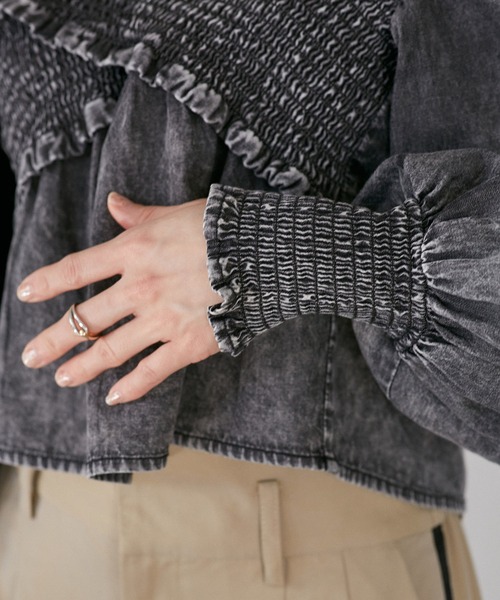 VIS(ビス)の「デニムライククロスシャーリングブラウス(シャツ/ブラウス・レディース・ブルー系その他4/スミクロ・FREE)」の22枚目の写真