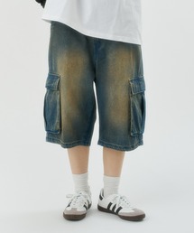 CIAOPANIC TYPY | △【UNISEX】ハーフカーゴデニムパンツ(カーゴパンツ)