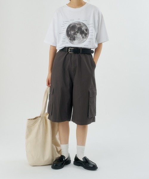 CIAOPANIC TYPY(チャオパニックティピー)の「【UNISEX】ハーフカーゴデニムパンツ(カーゴパンツ・メンズ・カーキ/チャコールグレー/ベージュ/ブラック/サックスブルー/インディゴブルー・MEDIUM/LARGE)」の19枚目の写真