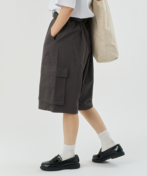 CIAOPANIC TYPY(チャオパニックティピー)の「【UNISEX】ハーフカーゴデニムパンツ(カーゴパンツ・メンズ・カーキ/チャコールグレー/ベージュ/ブラック/サックスブルー/インディゴブルー・MEDIUM/LARGE)」の18枚目の写真