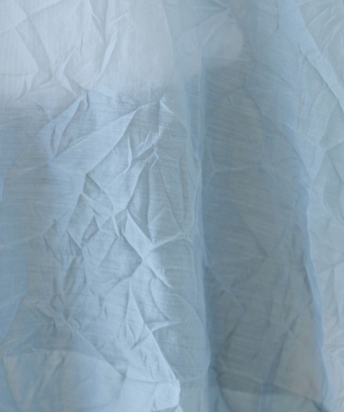 ユニ yuni 120/2 コットンナイロンギャザーロングスリーブ ブラウス yuni（ユニ ）の「120/2コットンナイロン ギャザーワンピース