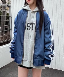 Figments | オーバーサイズラインボンバージャケット(ブルゾン)