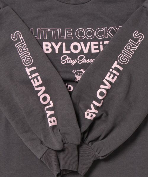 by LOVEiT(バイラビット)の「【WEB限定】ラビ子裏毛プルオーバー(スウェット・キッズ・ネイビー/チャコール/ピンク/ホワイト系その他/イエロー・140cm/150cm/160cm/130cm/120cm)」の7枚目の写真