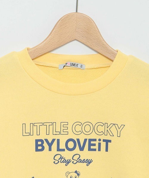 by LOVEiT(バイラビット)の「【WEB限定】ラビ子裏毛プルオーバー(スウェット・キッズ・ネイビー/チャコール/ピンク/ホワイト系その他/イエロー・140cm/150cm/160cm/130cm/120cm)」の12枚目の写真