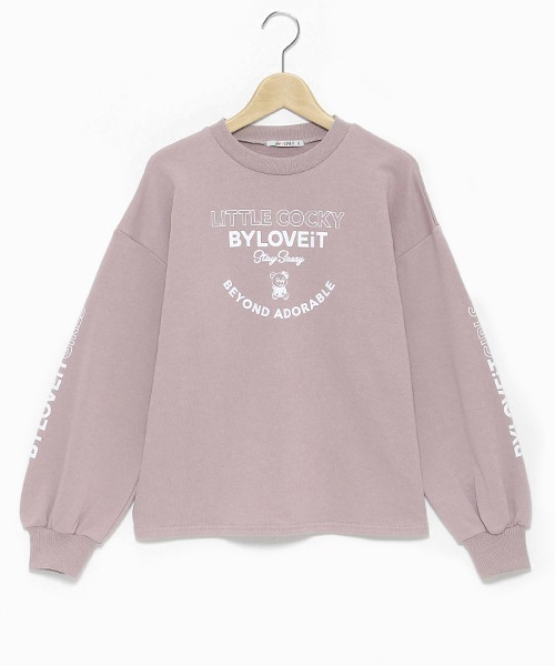 by LOVEiT(バイラビット)の「【WEB限定】ラビ子裏毛プルオーバー(スウェット・キッズ・ネイビー/チャコール/ピンク/ホワイト系その他/イエロー・140cm/150cm/160cm/130cm/120cm)」の10枚目の写真