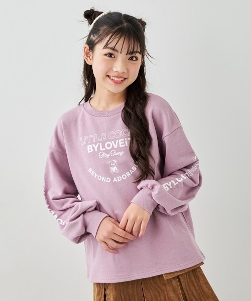 by LOVEiT(バイラビット)の「【WEB限定】ラビ子裏毛プルオーバー(スウェット・キッズ・ネイビー/チャコール/ピンク/ホワイト系その他/イエロー・140cm/150cm/160cm/130cm/120cm)」の8枚目の写真