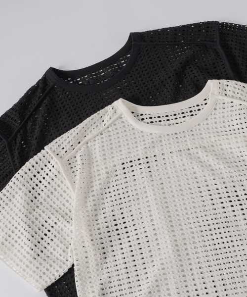 DOOPZ(ドープス)の「Mesh Pullover T-shirt - メッシュプルオーバーTシャツ(Tシャツ/カットソー・メンズ・ブラック/アイボリー・LARGE/MEDIUM/SMALL)」の21枚目の写真