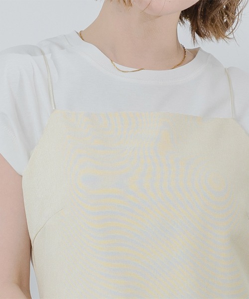 UR'S（ユアーズ）の「リネンライクIラインキャミワンピース（ワンピース・レディース・ブラック/アイボリー/サンドベージュ/ブルー系その他/ダークブラウン・S/M/L）」の10枚目の写真