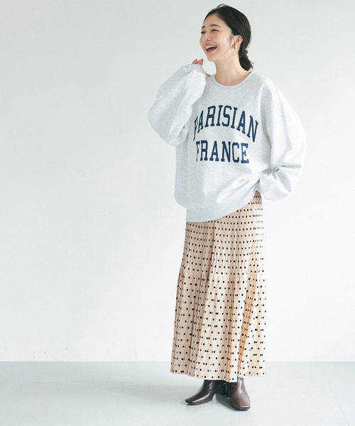 coca（coca）（コカ）の「プリーツ切り替えロングスカート（スカート・レディース・ホワイト/ブラック/グレー/ドット・ONE SIZE/LONG/SHORT）」の17枚目の写真