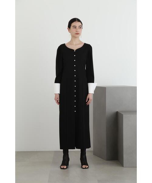 JILL STUART（ジルスチュアート）の「◆レーヨンジャージーペンシルドレス（ワンピース・レディース・ブラック・4/2/0）」の3枚目の写真