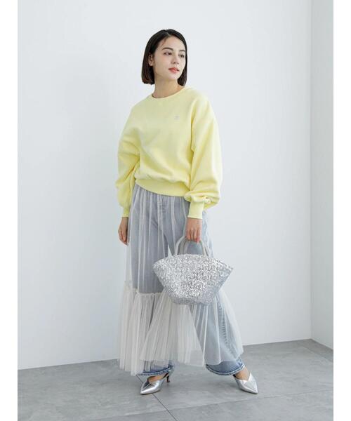 Te chichi(テチチ)の「裏起毛プルオーバー(Tシャツ/カットソー・レディース・サックスブルー/ピンク/イエロー/トップグレー・F)」の5枚目の写真