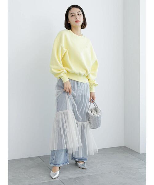 Te chichi(テチチ)の「裏起毛プルオーバー(Tシャツ/カットソー・レディース・サックスブルー/ピンク/イエロー/トップグレー・F)」の12枚目の写真
