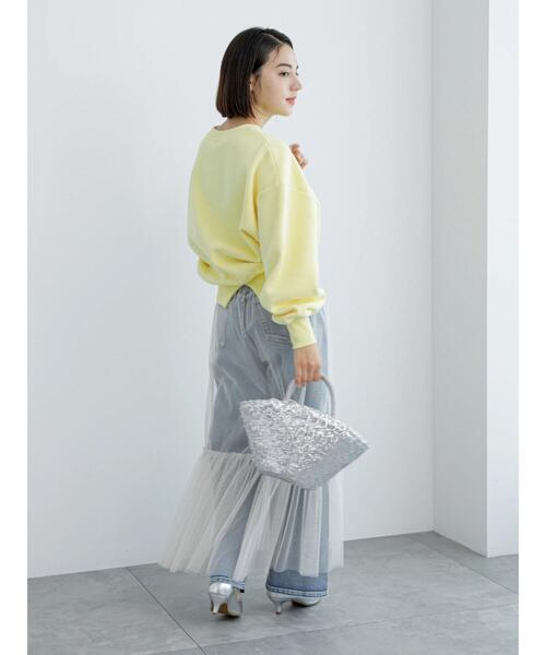Te chichi(テチチ)の「裏起毛プルオーバー(Tシャツ/カットソー・レディース・サックスブルー/ピンク/イエロー/トップグレー・F)」の6枚目の写真