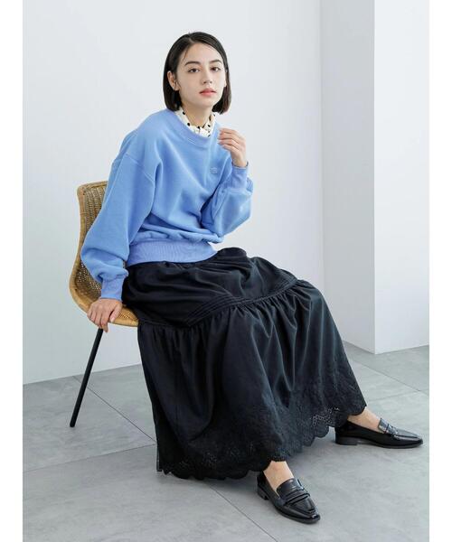 Te chichi(テチチ)の「裏起毛プルオーバー(Tシャツ/カットソー・レディース・サックスブルー/ピンク/イエロー/トップグレー・F)」の8枚目の写真