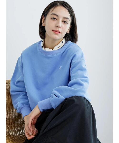 Te chichi(テチチ)の「裏起毛プルオーバー(Tシャツ/カットソー・レディース・サックスブルー/ピンク/イエロー/トップグレー・F)」の10枚目の写真