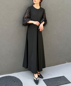 セール】UPPER EMBROIDERY FLARE DRESS（ドレス）｜Ameri