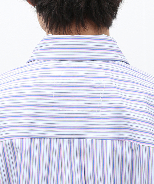 CAMIEL FORTGENS ストライプシャツ　パープル 009 CAMIEL FORTGENS ストライプシャツ パープル 009 camiel