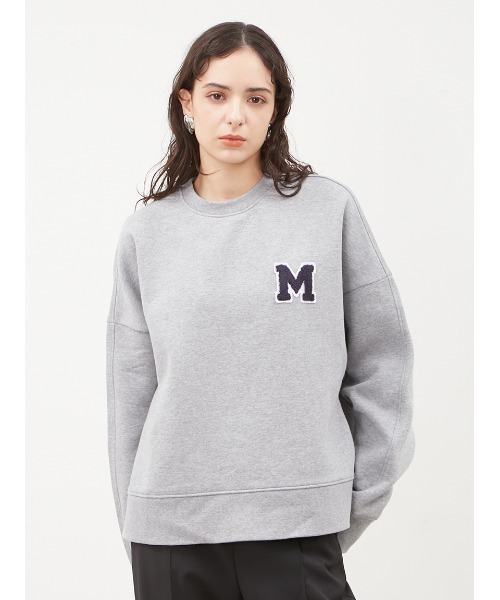 美品 Mila Owen サガラ刺繍デザインビッグトレーナー　トレーナ　トップス Mila Owen（ミラオーウェン）の「サガラ刺繍デザインビッグ